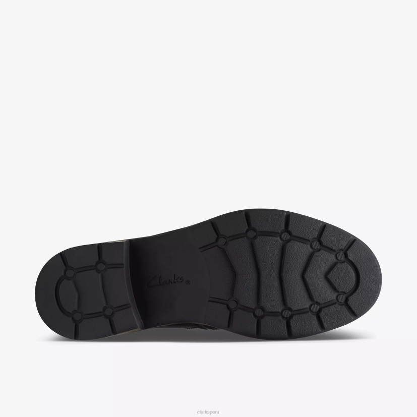 HZVP400 paloma del hogar cuero negro Clarks