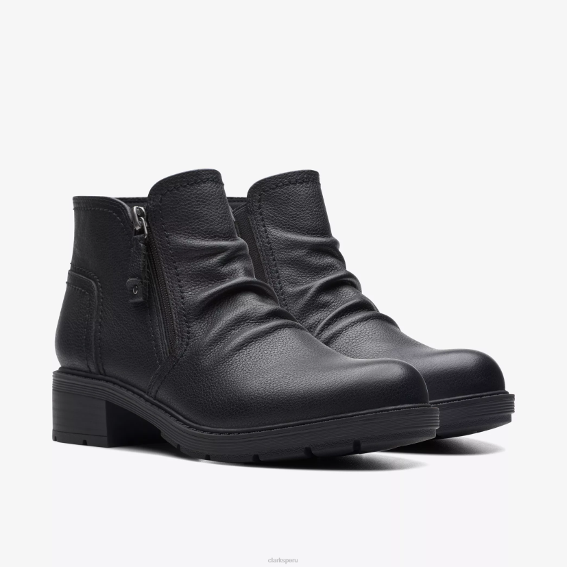 HZVP400 paloma del hogar cuero negro Clarks