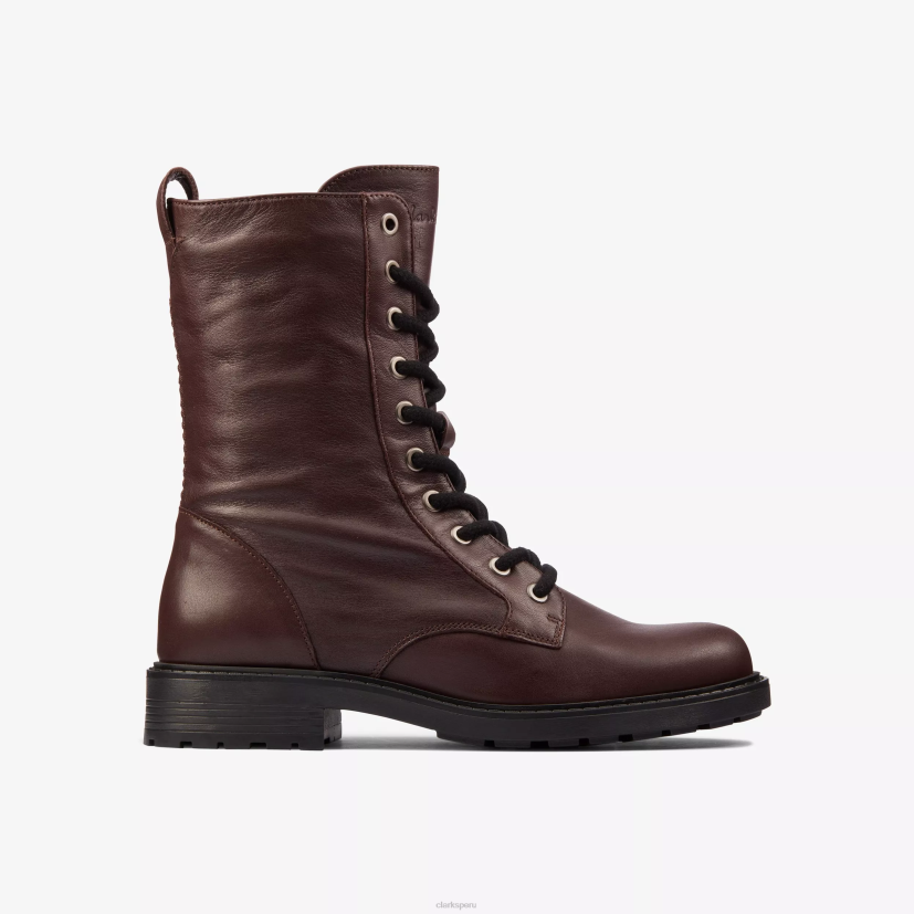 HZVP407 estilo orinoco 2 cuero burdeos Clarks