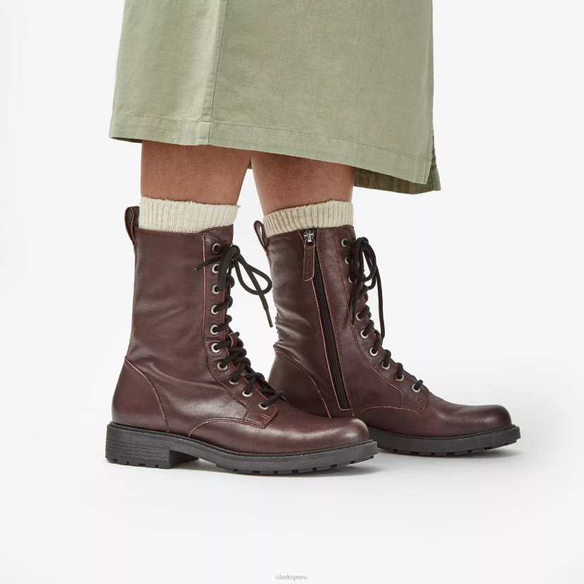 HZVP407 estilo orinoco 2 cuero burdeos Clarks
