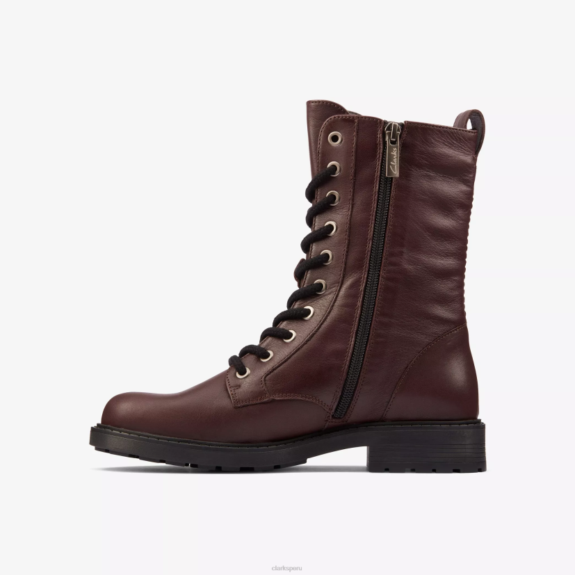 HZVP407 estilo orinoco 2 cuero burdeos Clarks