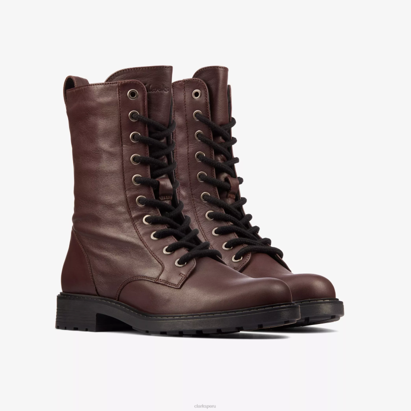 HZVP407 estilo orinoco 2 cuero burdeos Clarks