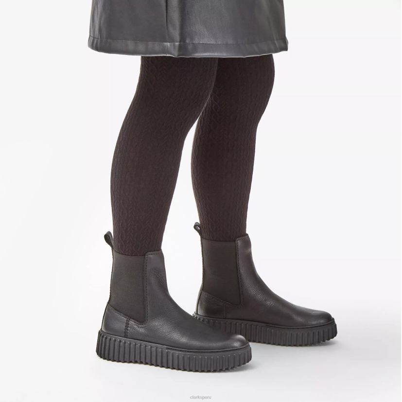 HZVP409 arce torhill cuero negro Clarks