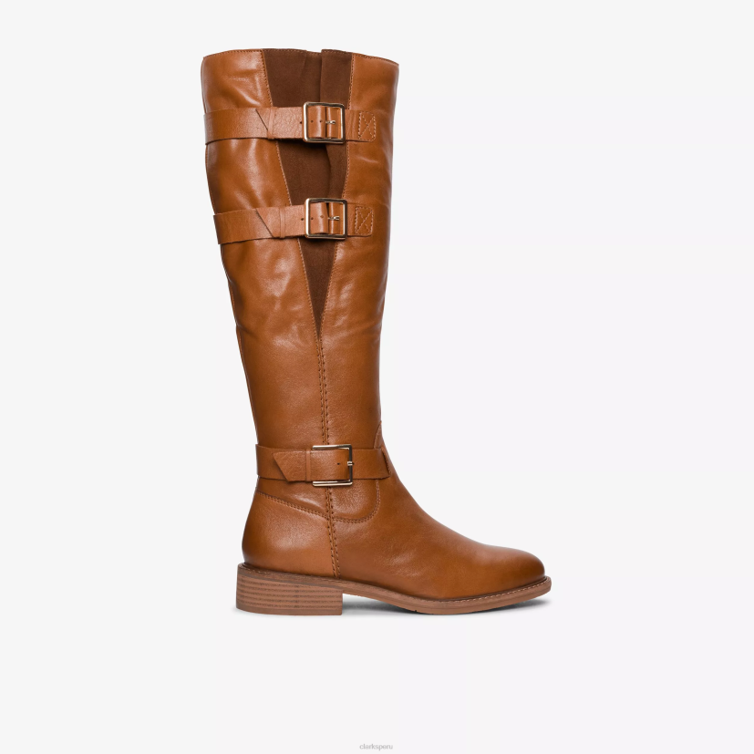 HZVP422 colonia arriba cuero bronceado británico Clarks