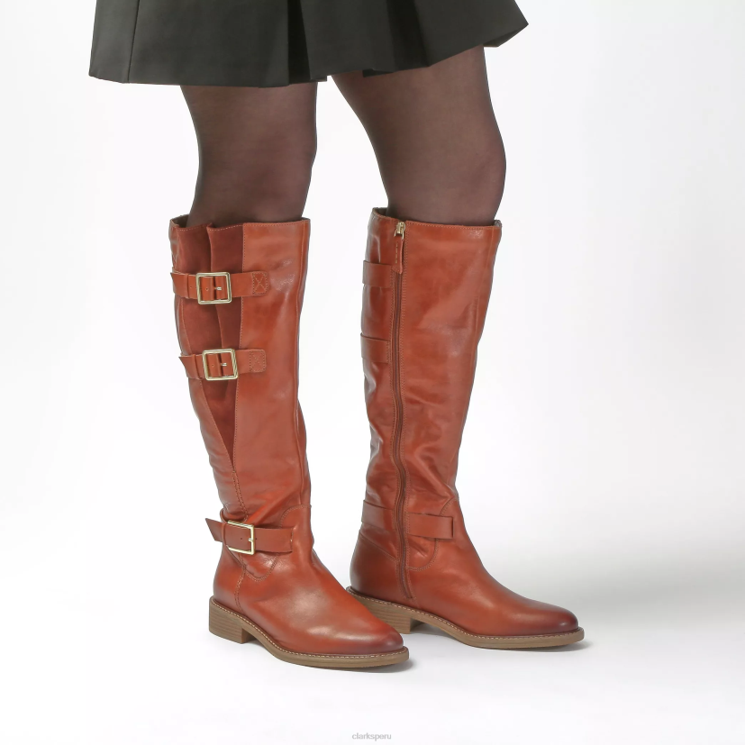 HZVP422 colonia arriba cuero bronceado británico Clarks