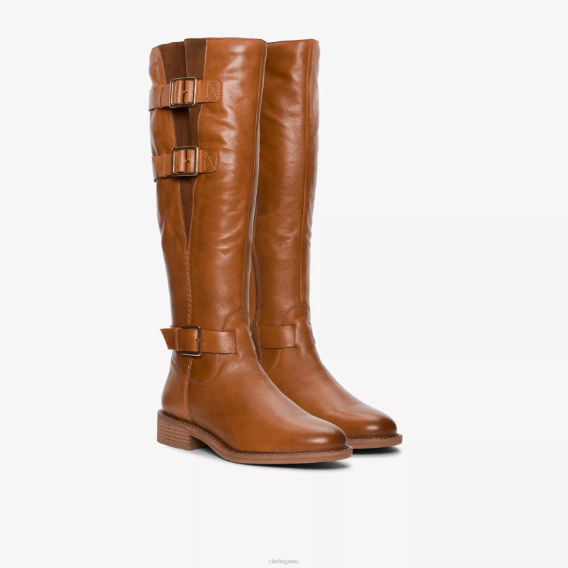 HZVP422 colonia arriba cuero bronceado británico Clarks