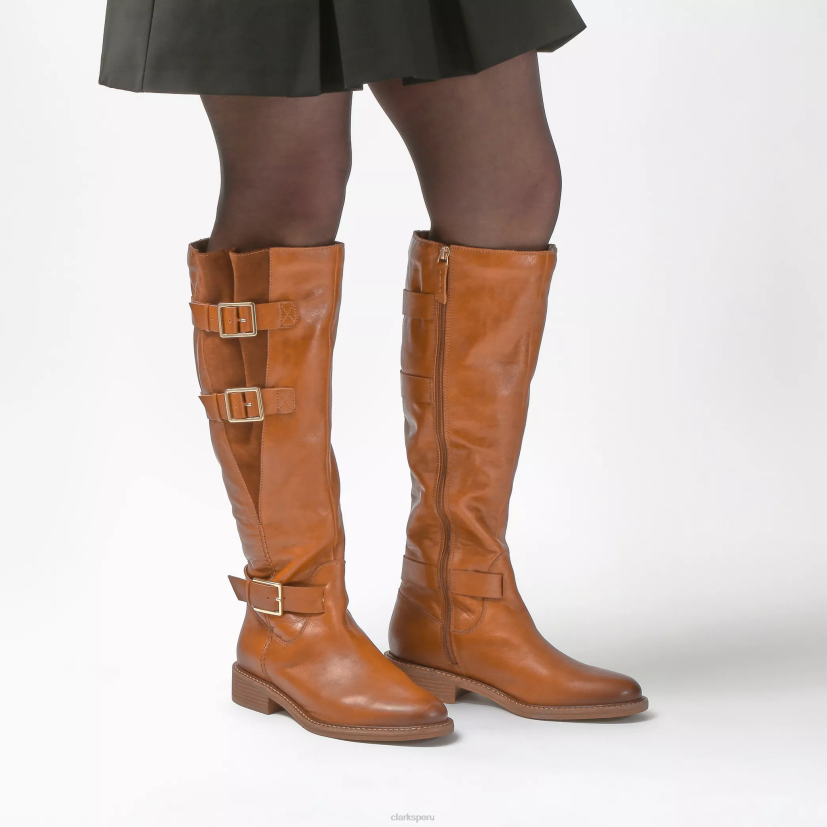 HZVP422 colonia arriba cuero bronceado británico Clarks