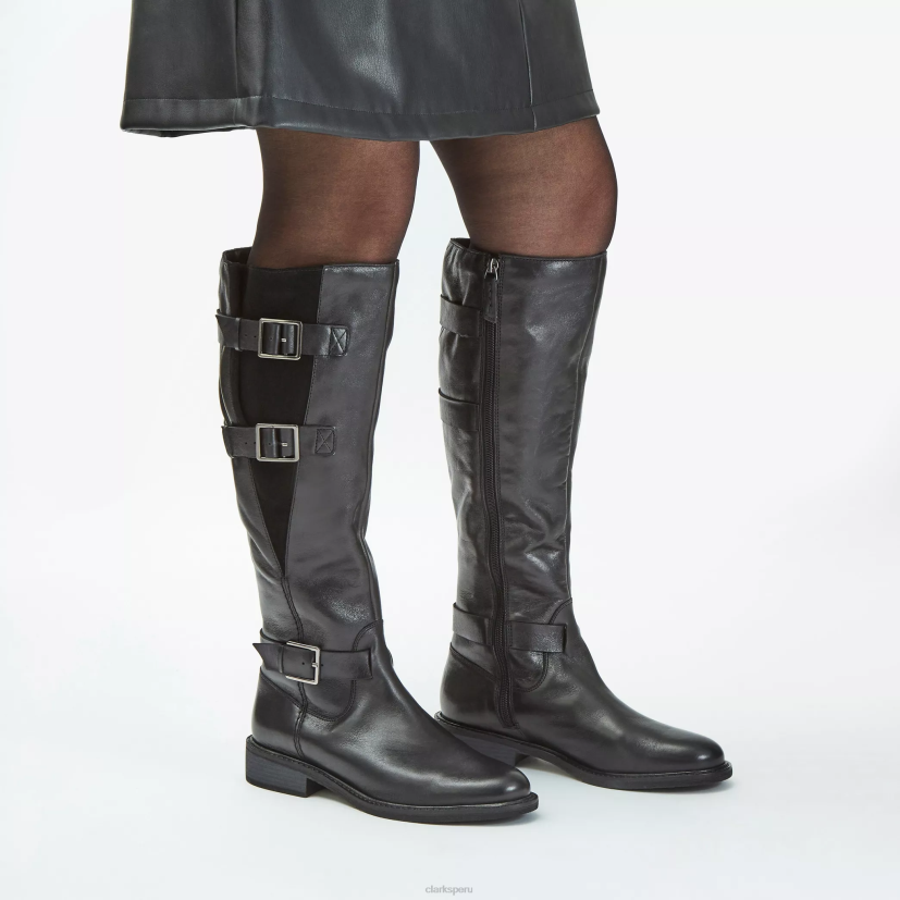 HZVP423 colonia arriba cuero negro Clarks