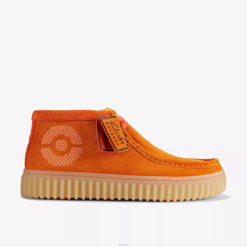 HZVP425 torhill explorar x pok¨¦mon gamuza naranja Clarks