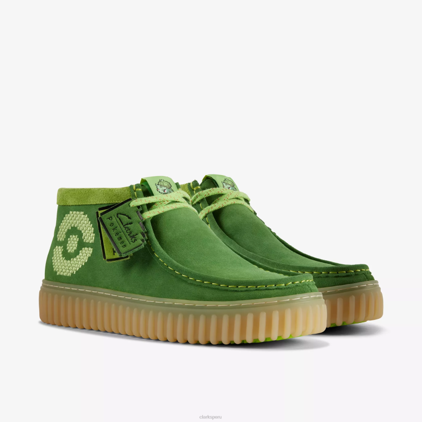 HZVP426 torhill explorar x pok¨¦mon gamuza verde Clarks
