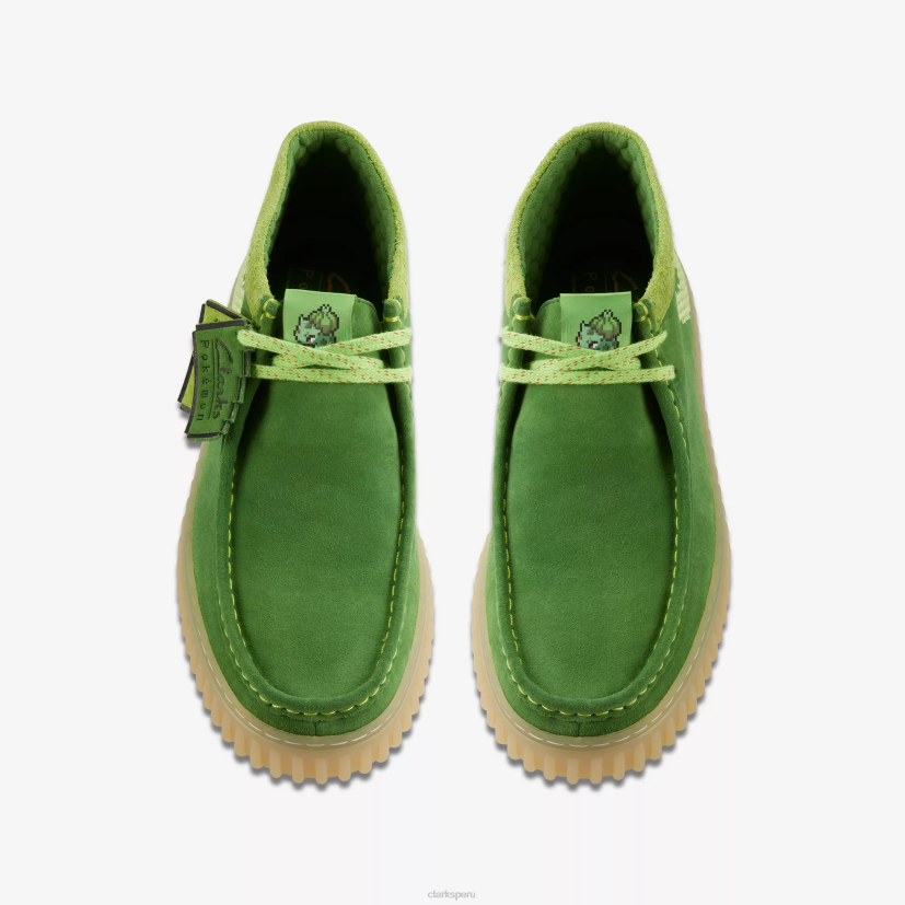 HZVP426 torhill explorar x pok¨¦mon gamuza verde Clarks