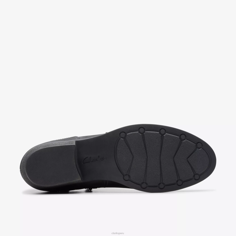 HZVP428 gracia charlten cuero negro aceitoso Clarks