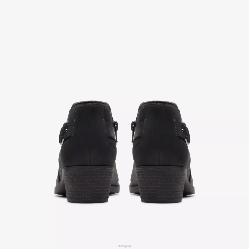 HZVP428 gracia charlten cuero negro aceitoso Clarks
