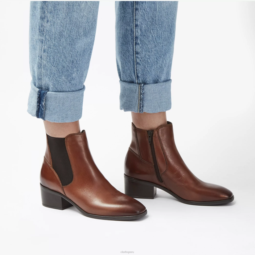 HZVP429 ammer oeste cuero bronceado oscuro Clarks