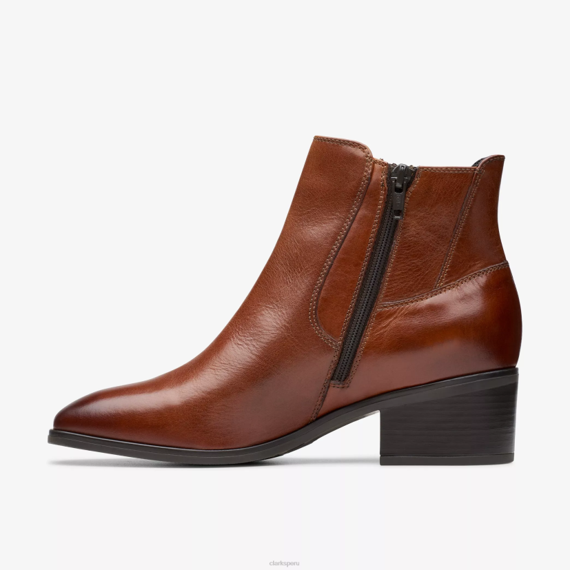HZVP429 ammer oeste cuero bronceado oscuro Clarks