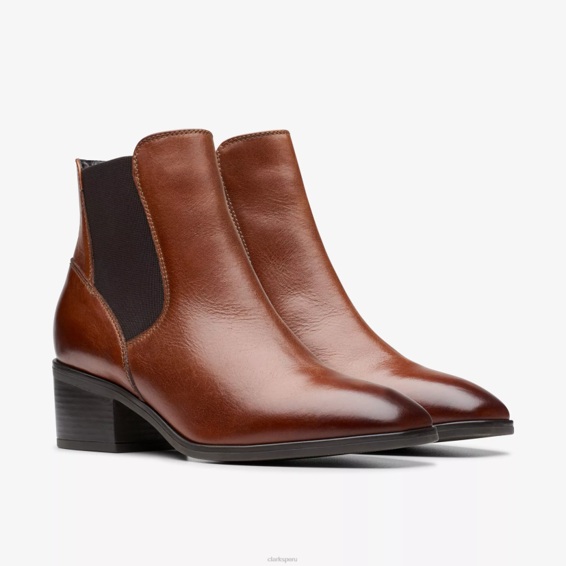 HZVP429 ammer oeste cuero bronceado oscuro Clarks