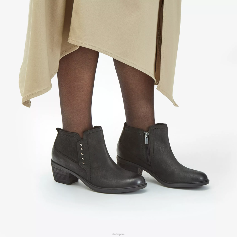 HZVP432 neva lo cuero negro Clarks