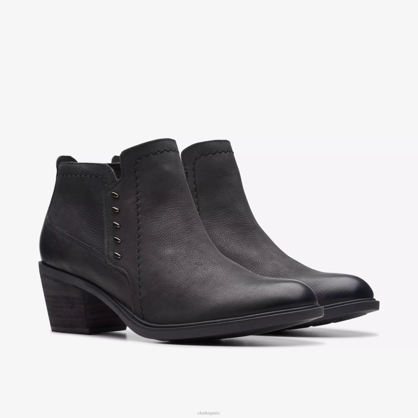 HZVP432 neva lo cuero negro Clarks