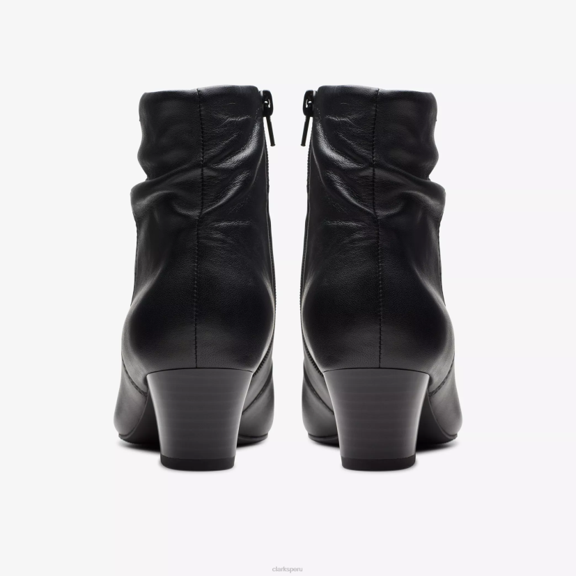 HZVP434 teresa saltar cuero negro Clarks