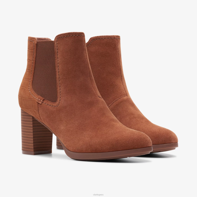 HZVP437 rosa bayla gamuza color canela Clarks