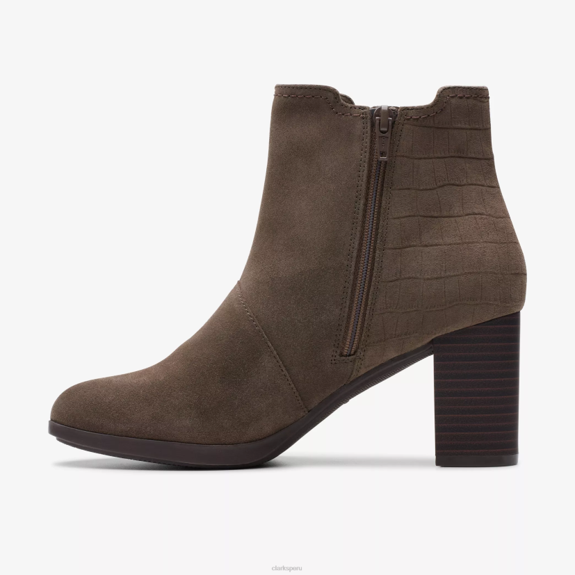 HZVP439 rosa bayla gamuza pizarra Clarks