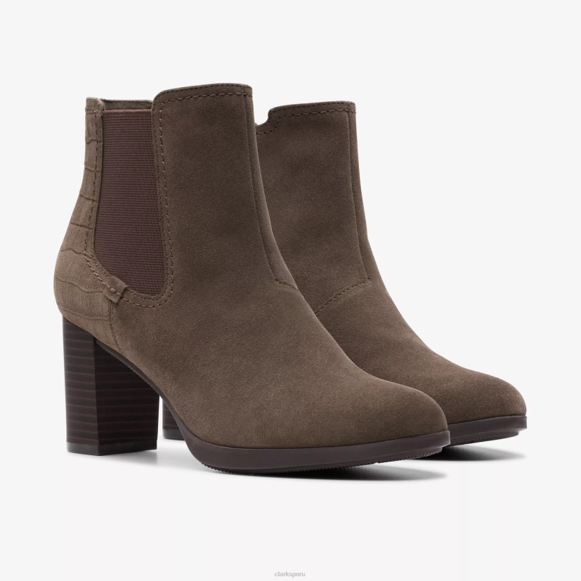 HZVP439 rosa bayla gamuza pizarra Clarks