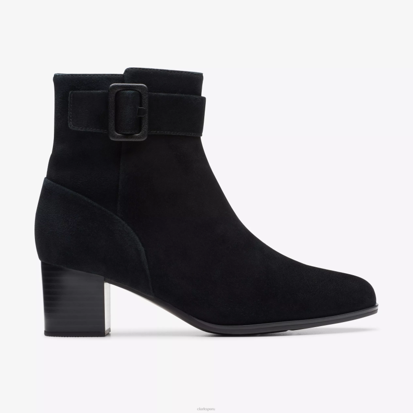 HZVP442 cremallera loken impermeable ante negro Clarks