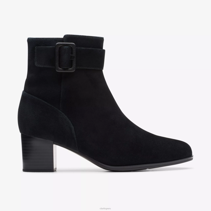 HZVP442 cremallera loken impermeable ante negro Clarks