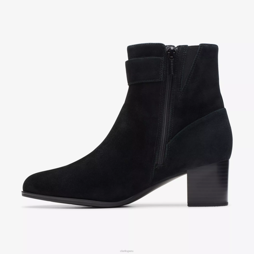 HZVP442 cremallera loken impermeable ante negro Clarks