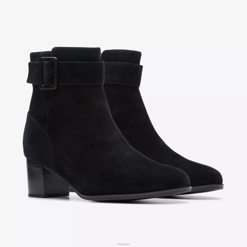 HZVP442 cremallera loken impermeable ante negro Clarks