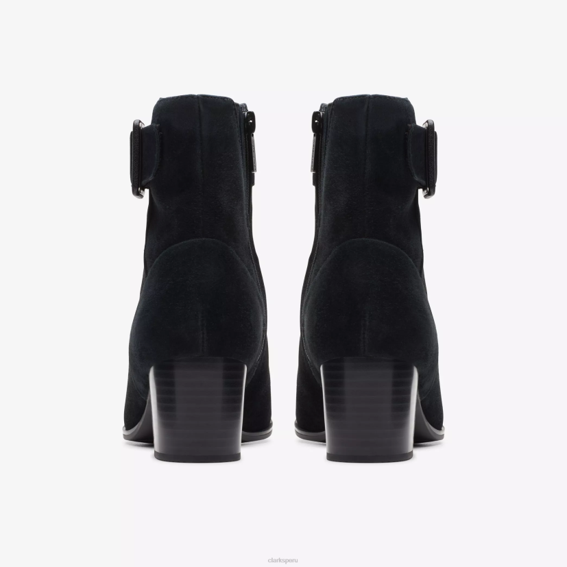 HZVP442 cremallera loken impermeable ante negro Clarks