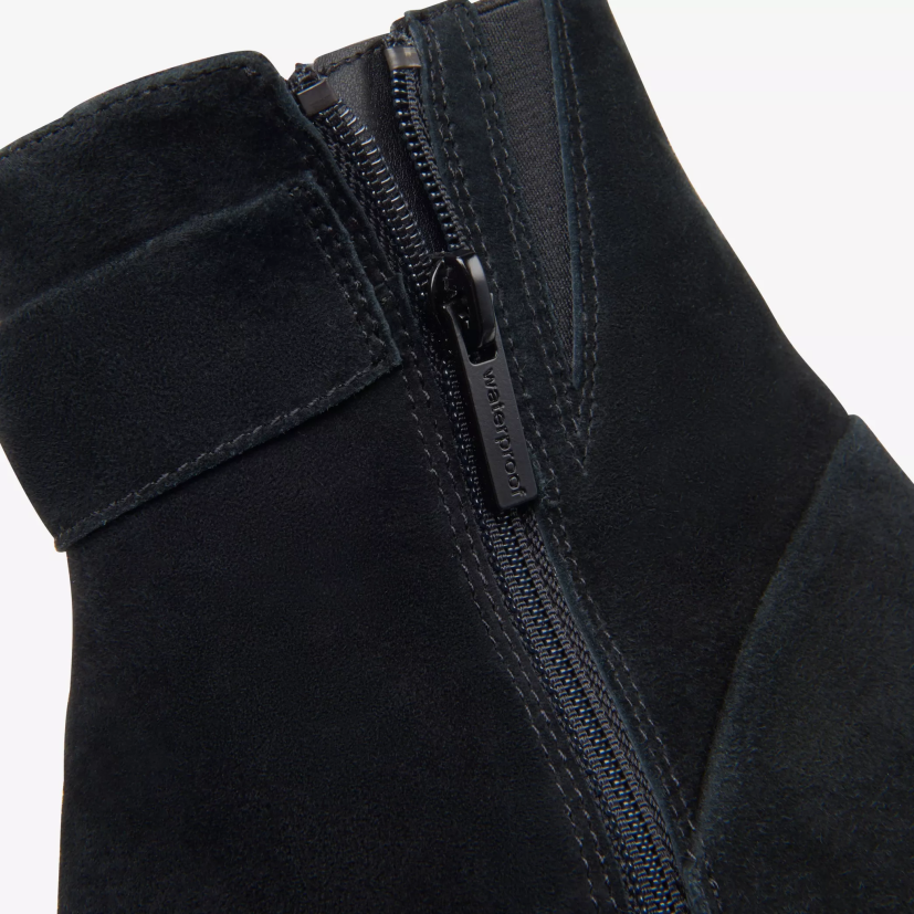 HZVP442 cremallera loken impermeable ante negro Clarks