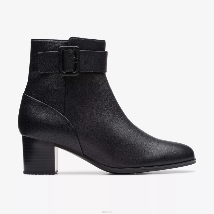 HZVP443 cremallera loken impermeable cuero negro Clarks
