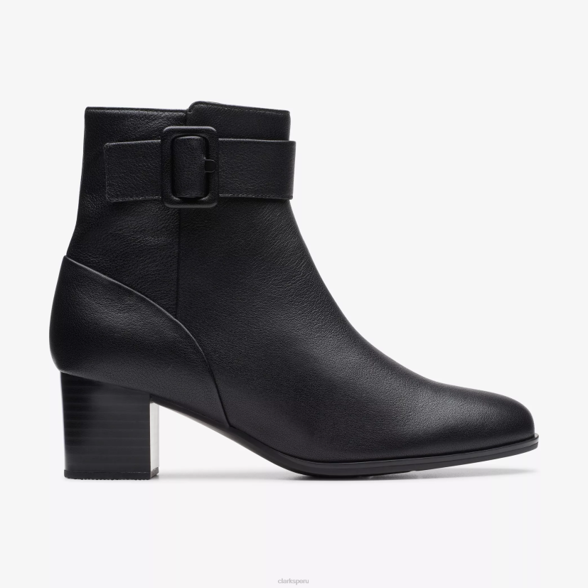 HZVP443 cremallera loken impermeable cuero negro Clarks