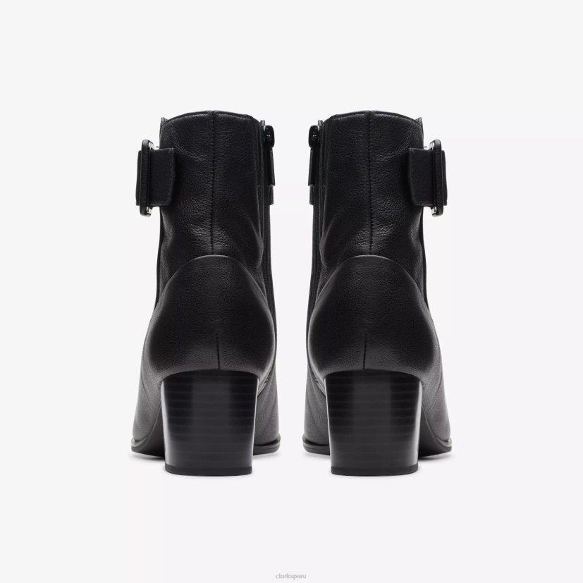 HZVP443 cremallera loken impermeable cuero negro Clarks