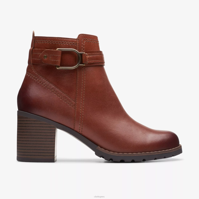HZVP446 correa leda cuero caoba Clarks