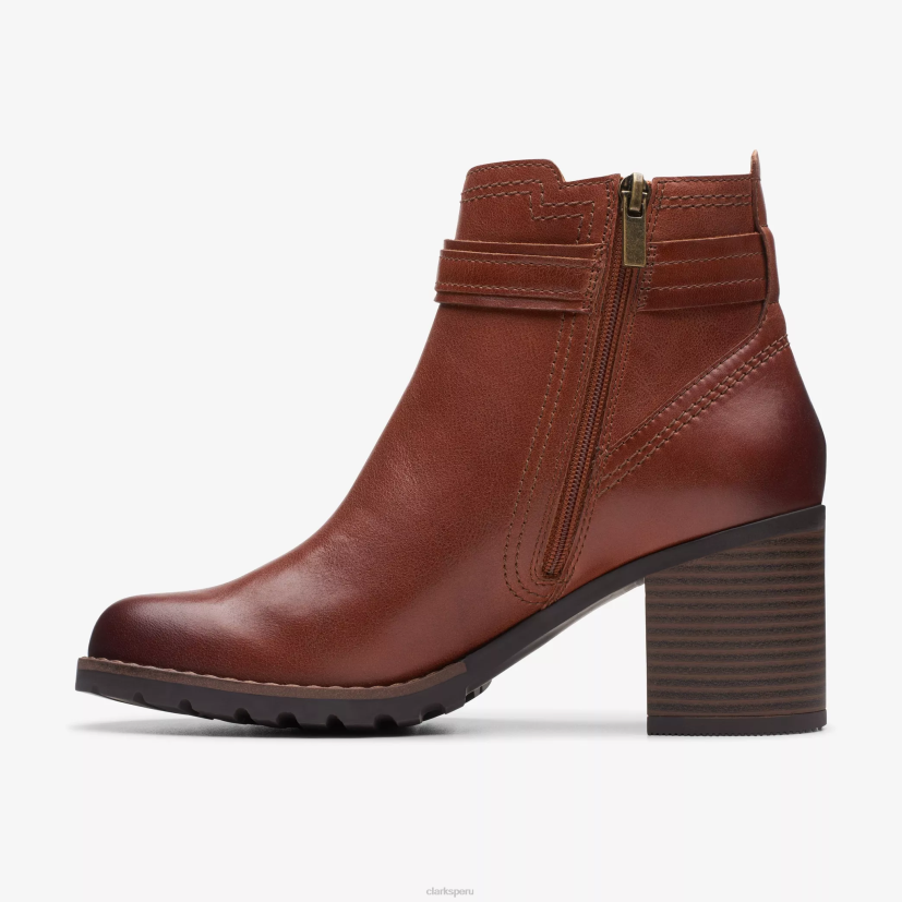 HZVP446 correa leda cuero caoba Clarks