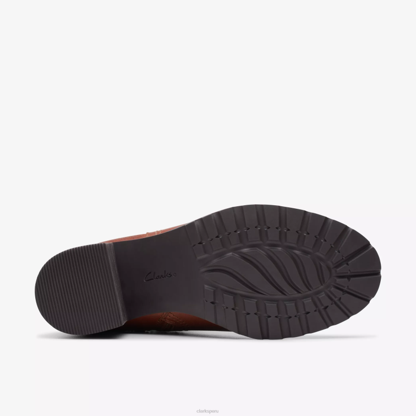 HZVP446 correa leda cuero caoba Clarks