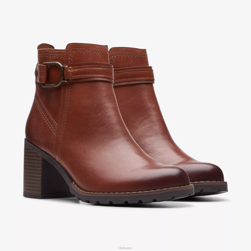 HZVP446 correa leda cuero caoba Clarks