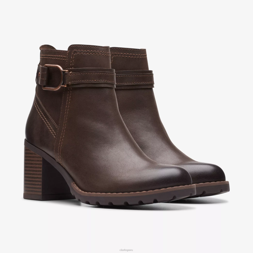 HZVP448 correa leda cuero marrón oscuro Clarks