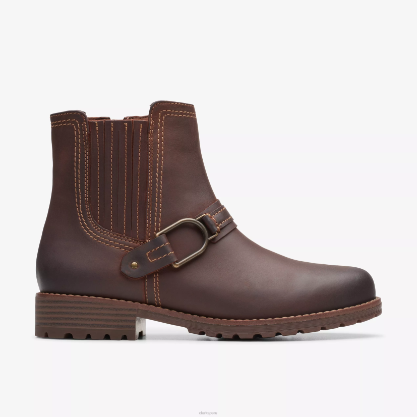 HZVP452 hebilla de aspra cuero bronceado británico Clarks