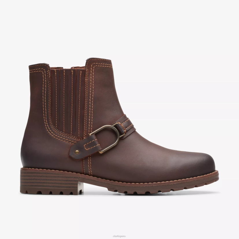 HZVP452 hebilla de aspra cuero bronceado británico Clarks