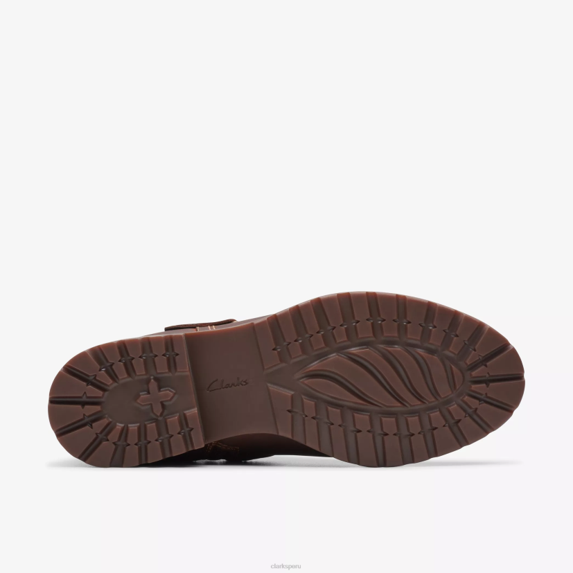 HZVP452 hebilla de aspra cuero bronceado británico Clarks