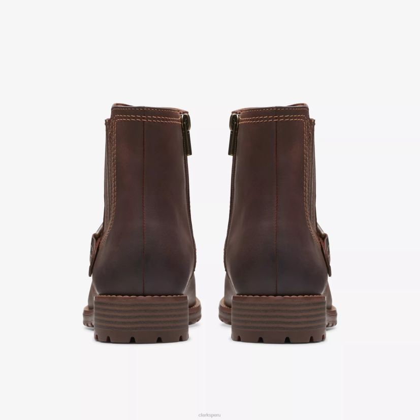 HZVP452 hebilla de aspra cuero bronceado británico Clarks