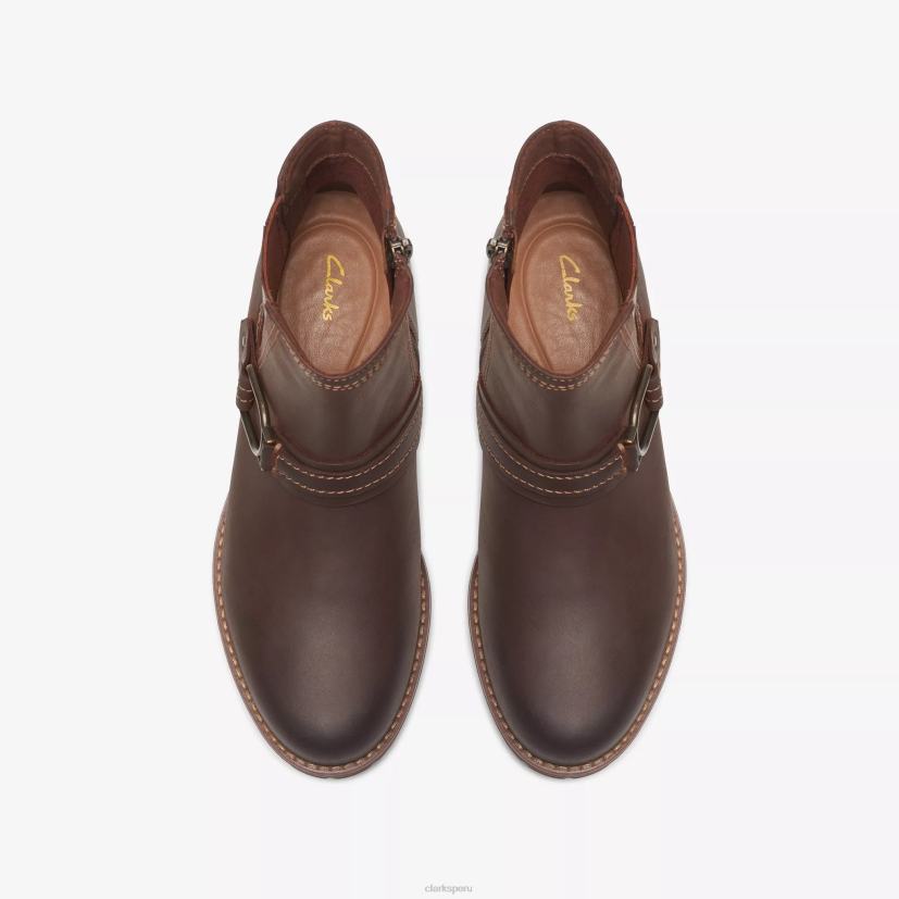 HZVP452 hebilla de aspra cuero bronceado británico Clarks