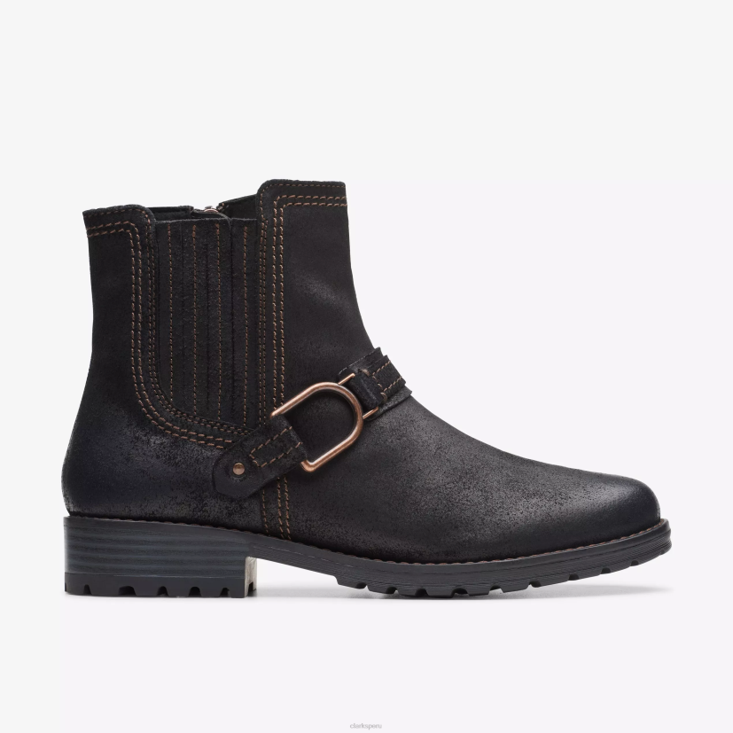 HZVP453 hebilla de aspra ante negro Clarks