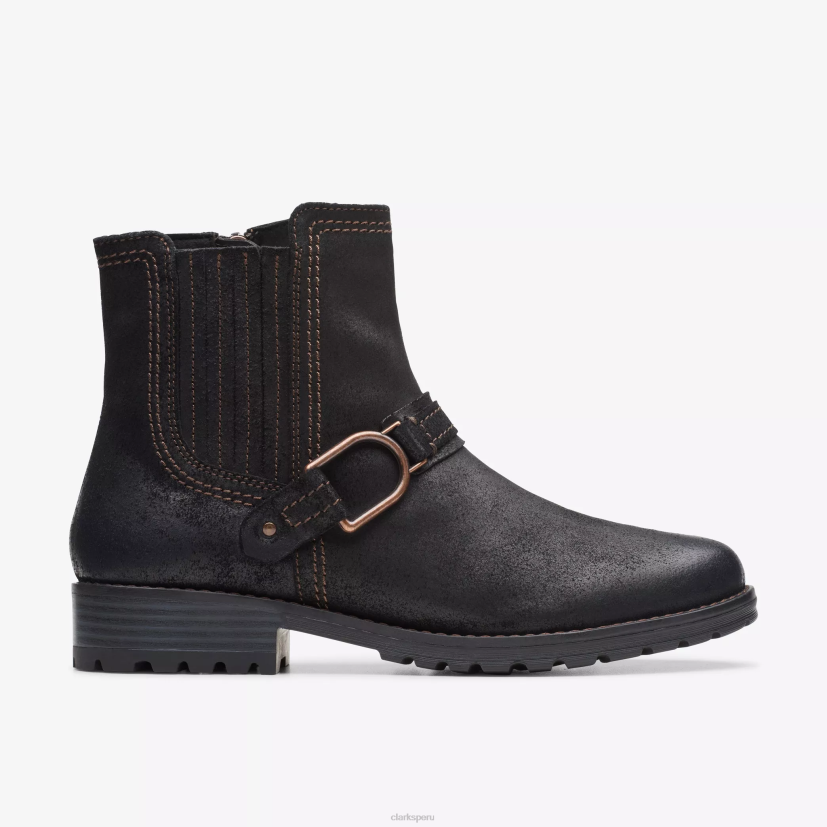 HZVP453 hebilla de aspra ante negro Clarks
