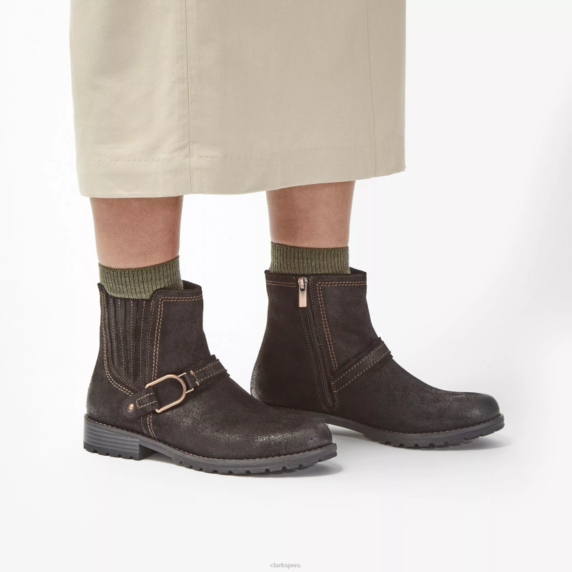 HZVP453 hebilla de aspra ante negro Clarks