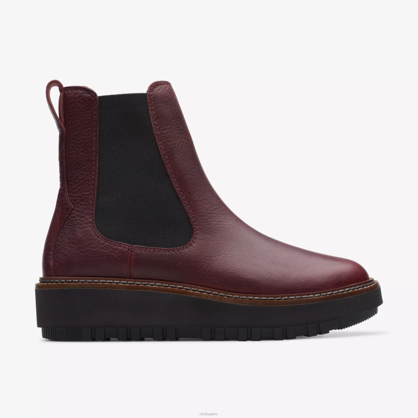 HZVP454 oriana arriba cuero burdeos Clarks