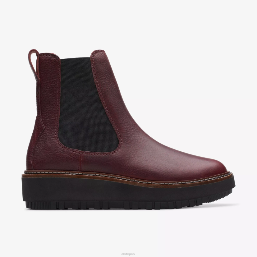 HZVP454 oriana arriba cuero burdeos Clarks